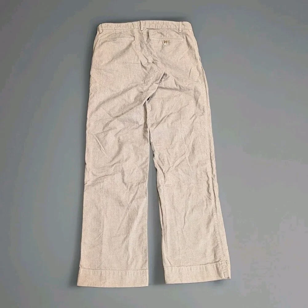 Banana Republic Straight Fit Shark Brown Traveler Pants 32/34